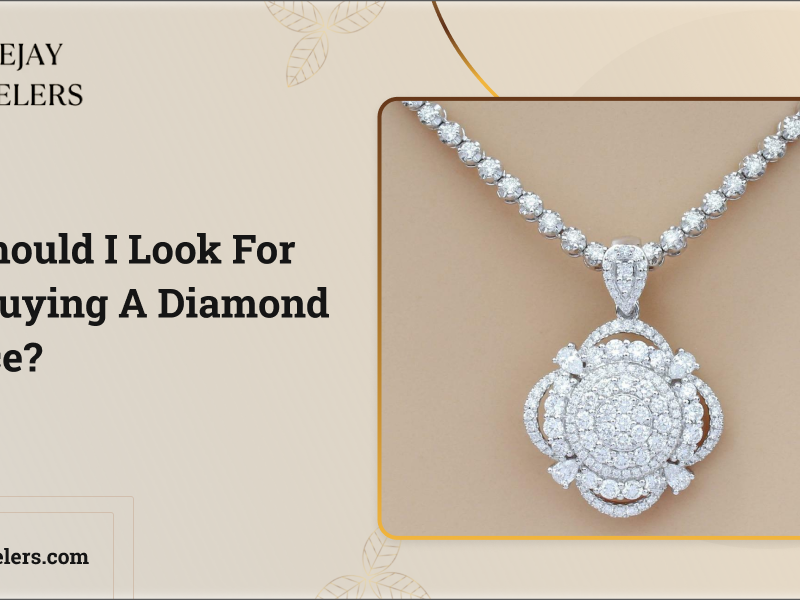 What should I look for when buying a diamond necklace?